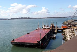 pontoon barge JML50 50mx14m deck view