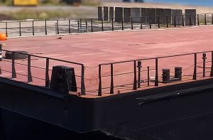 JML 6022 deck barge close up