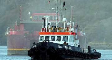Tug boat DMS Condor towing Terra Marique