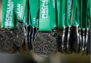 Macmillan dorset bike ride medals