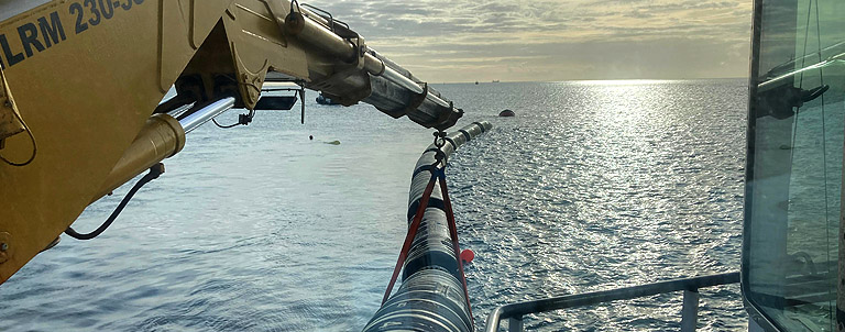 Pipe laying at Southsea